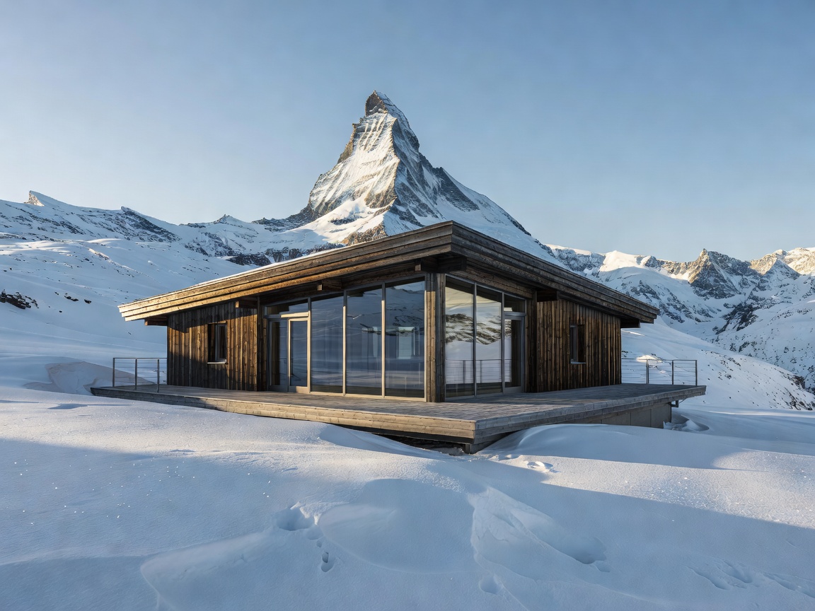 Matterhorn Peak Sanctuary modern timber chalet in Zermatt